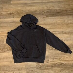 Gymshark Women's Dark Gray Hoodie Small Pullover Athleisure Gym Sweatshirt